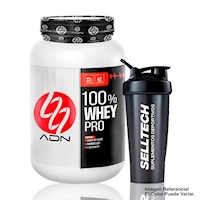 Proteína Adn 100% Whey Pro 1.1kg Vainilla + Shaker